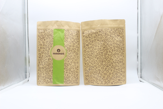 comprar ziplockk Papel Kraft Bolso de pie reciclable biodegradable para el café y el té online manufacture