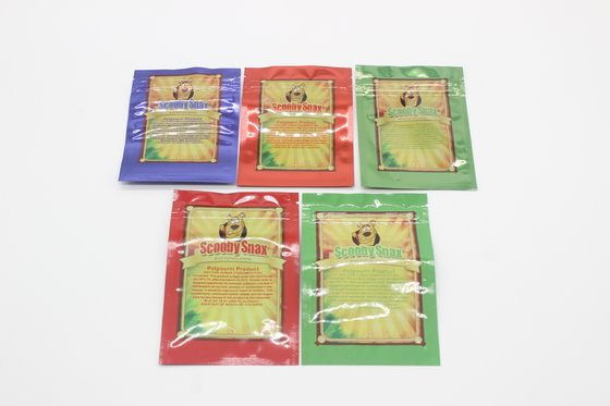 comprar El tacto suave se levanta los bolsos plásticos de encargo de Mylar de los bolsos de la cremallera del sellado caliente 3.5g online manufacture