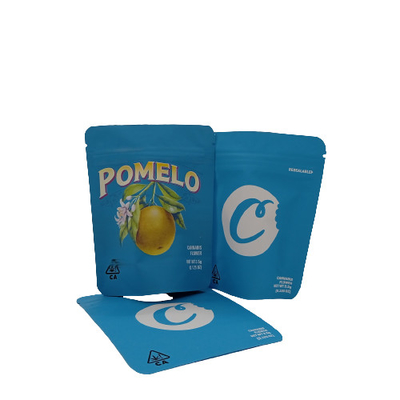 comprar Comida rápida 300g Bolsas para levantarse Bolsas de hierba azul Mylar Bolsas con cierre de cremallera online manufacture