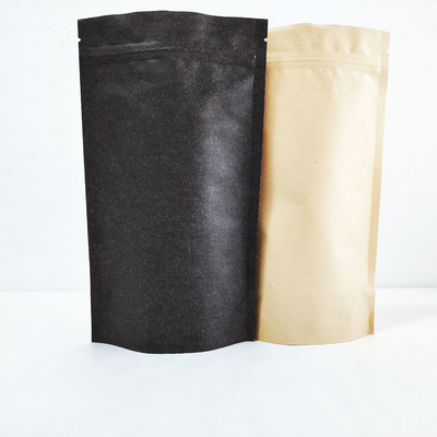 comprar Impresión personalizada de papel kraft ecológico con fondo plano compostable 250 g válvula de bolsa para granos de café online manufacture