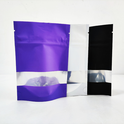 comprar Papel de aluminio cerradura púrpura mate Stand Up Bolso cerradura cerradura biodegradable bolsas Mylar online manufacture