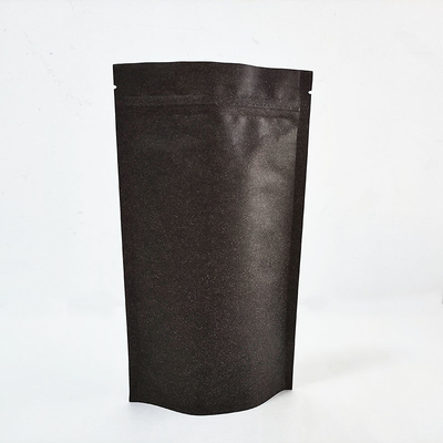 comprar Papel Kraft negro marrón bolso de pie con cremallera vuelva a cerrarse reciclable digitalmente impreso online manufacture