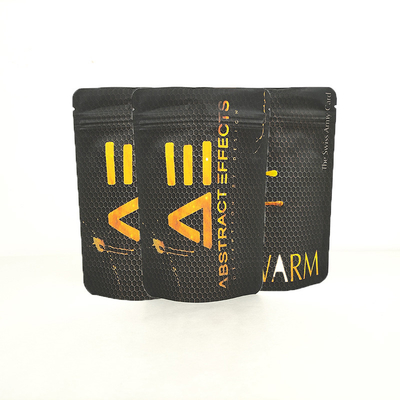 comprar Comida personalizada Mylar ziplockk embalaje de café bolsa de embalaje a prueba de olores bolsas negras mate bolsas de cierre con cremallera online manufacture