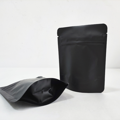 comprar 3.5g, 7g, 1 oz, 1 LB Negro mate con cremallera de pie a prueba de olor bolsa de hierba Mylar online manufacture