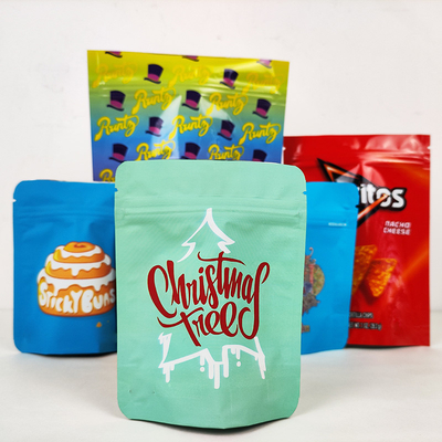 comprar Bolsa de plástico de aluminio de grado alimenticio 3.5g Bolsa de hierba de Mylar Negro mate online manufacture