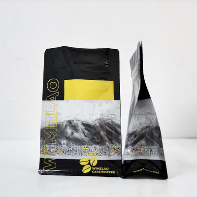 comprar 250 g de polvo de café envasado en bolsas de alimentos con fondo plano y cerradura de cremallera online manufacture