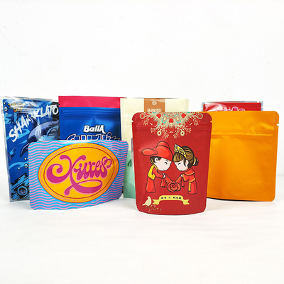 comprar ziplockk Stand Up Mylar Bolsas de comida Gravura Impresión para té Dulces Galletas de azúcar online manufacture