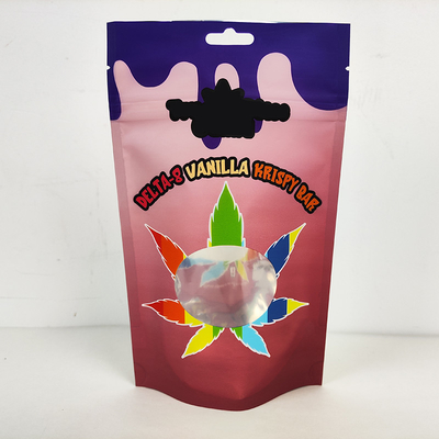 comprar Personalización Impreso 3.5g Resistente a olores Bolso de Mylar en forma de círculo Bolso de Mylar con ziplock online manufacture