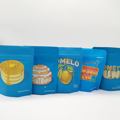 comprar 3.5g 7g 14g 28g bolsas de hierba de Mylar puestas en pie con cremallera Bolsa de almacenamiento de alimentos online manufacture