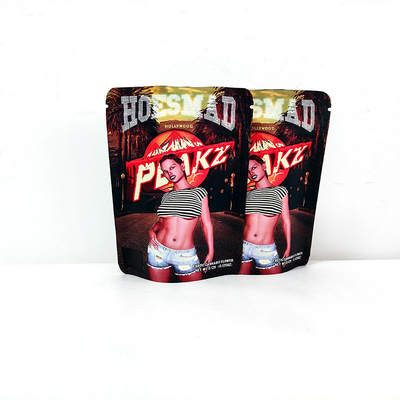 comprar la bolsa de plástico de 3.5g 14g Mylar laminó la prueba del niño Doypack se levanta la bolsa online manufacture