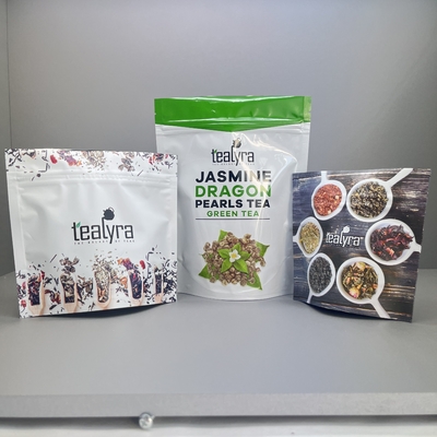 comprar La prueba del olor imprimió el soporte de Mylar encima del bolso de empaquetado del té de la cremallera de las bolsas online manufacture