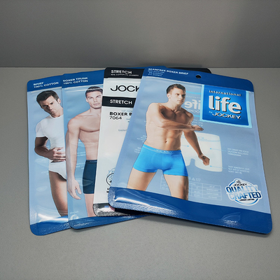 comprar Bolso de encargo transparente de Mylar de la bolsa lateral plástica del sello tres para la ropa interior de los hombres online manufacture