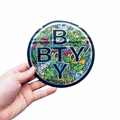 comprar La bolsa resistente de Mylar de la cremallera del niño cortó el bolso de Mylar con tintas para THC Gummies online manufacture