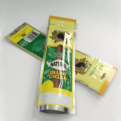 comprar El empaquetado de encargo del cigarro empaqueta bolsos laterales del sello del tabaco PE tres con la ventana online manufacture