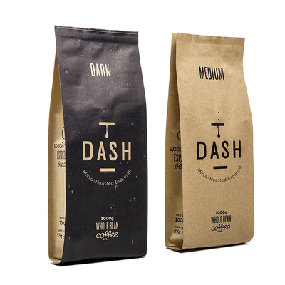 comprar Bolsa de papel de empaquetado de Kraft de la bolsa del café de la categoría alimenticia con la válvula online manufacture
