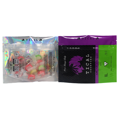 comprar Bolso de pie holográfico PE con ventana transparente online manufacture
