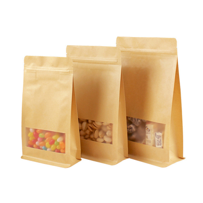 comprar Cuadrado Fondo 140mico Bolso Kraft biodegradable con ventana online manufacture