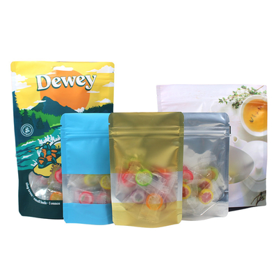 comprar Muestra gratuita de comida Premium Bolso de pie con ventana, Bolso de cierre con cremallera online manufacture