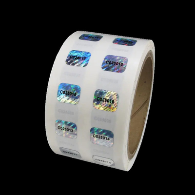 comprar Papel de pegatinas de vinilo holográfico resistente a los rayos UV pegatinas de seguridad extraíbles contra falsificaciones online manufacture