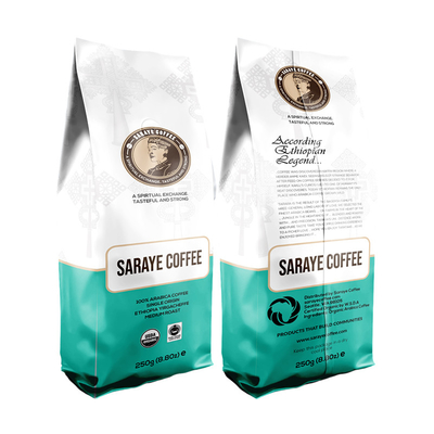 comprar El sello térmico negro mate de pie con cierre de cerradura bolso de plástico de 12 oz lado de café Gueest fondo bolsa de café online manufacture
