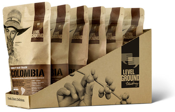 comprar Bolsas de papel laminado Kraft SGS 3 oz 100 g Bolsas de café impresas a medida online manufacture