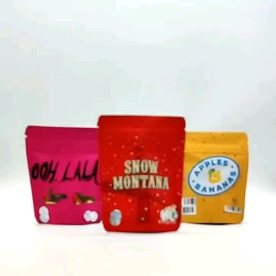 comprar 3.5 gramos ziplockk Bolsas de papel de aluminio Eco amigable embalaje de pie alimentos online manufacture