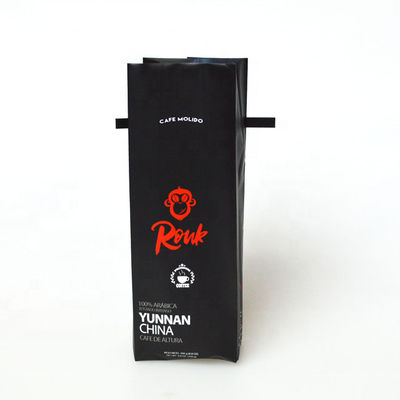 comprar Bolsas de café de color negro mate y de fibra de aluminio de papel impreso ISO9001 online manufacture