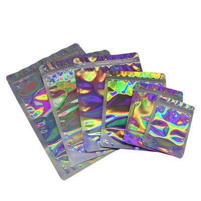 comprar ODM Holográfico Stand Up Bolso de aluminio biodegradable Bolso de papel GMP online manufacture