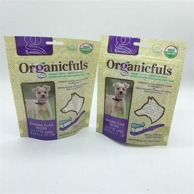 comprar ODM Digital Impreso Stand Up Bolsas Bolso de juguete reciclable para bocadillos para perros online manufacture