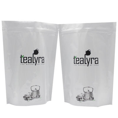 comprar Dos colores de embalaje de café bolsa de papel de aluminio fondo plano con válvula y cremallera online manufacture