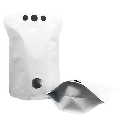 comprar 400g de blanco mate Bolsa de pie 110 micrones Cerradura superior Ver a través de las bolsas online manufacture