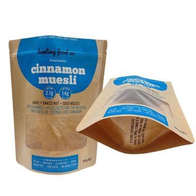 comprar Bolsas de papel de Kraft marrón para levantar bolsas de bolsas de bolsas resistentes al agua online manufacture