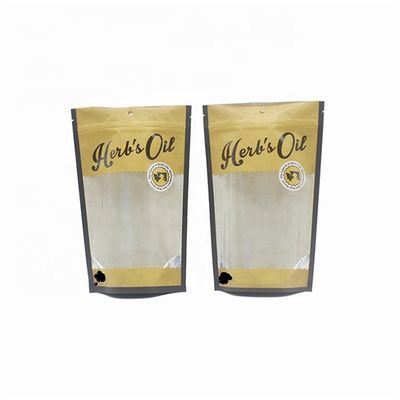 comprar OEM Vea a través de bolsas de gravura impresa bolsa de papel kraft con ventana transparente online manufacture