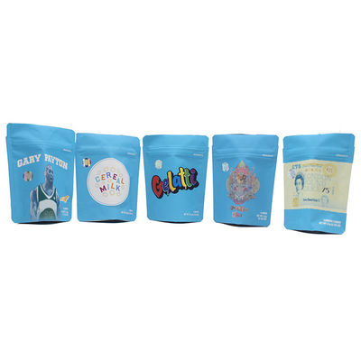 comprar LDPE Mylar ziplockk bolsas de pie azules bolsas de cremallera de 5 pulgadas de altura online manufacture