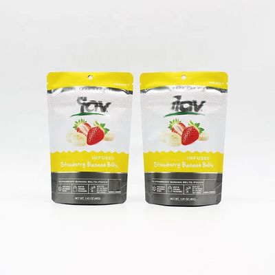 comprar Prueba de olor de papel de aluminio impreso Bolsa de cremallera con toque suave Bolsas de pie de Mylar online manufacture