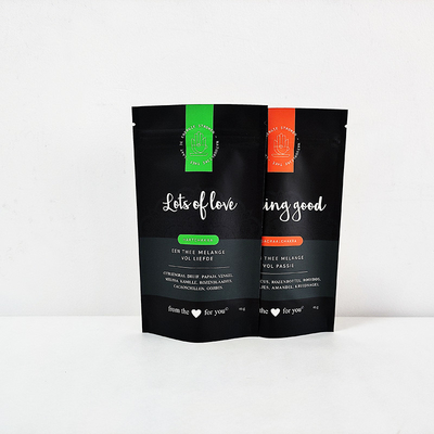 Bajo MOQ Impresión personalizada colorida Stand Up Bolsas de cerradura de cremallera de plástico para almacenamiento de alimentos Embalaje Bolsas de cremallera