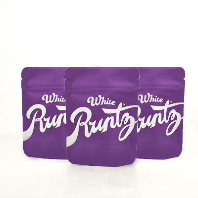 Impresión personalizada 3.5 bolsas de pie ziplock re-cerrable embalaje a prueba de olor bolsas mylar