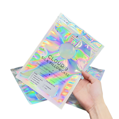 Bolso lateral del sello de los bolsos tres olográficos plásticos de Mylar con la ventana clara