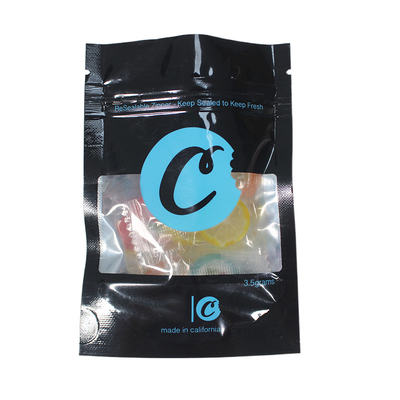 Bolso Ziplock de BRC Mylar con las galletas de la ventana que empaquetan el soporte encima de las bolsas para la flor de la mala hierba