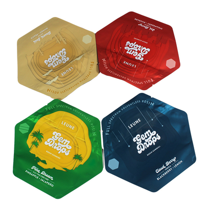 Bolsas Mylar de corte a presión con cremallera a prueba de niños forma especial