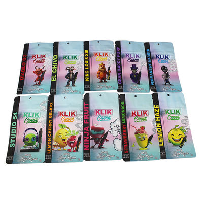 Embalaje de o con toque suave Bolsas de Mylar de grado alimenticio a prueba de olor Cerradura de cerradura de calor sellada