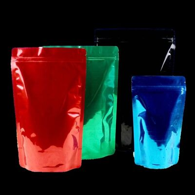 Prueba de humedad Tamaño personalizado Cerradura superior Stand Up Bolso para embalaje de alimentos