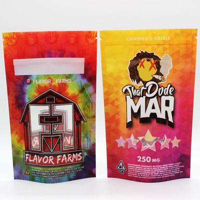 hierba Bolsa de aluminio de Mylar con cremallera de 3 lados Bolsa sellada