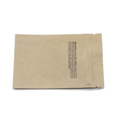 Bolsa de papel Kraft Posibilidad de levantar la cremallera Bolsa de papel Kraft impermeable la cremallera sellada vuelva a cerrar