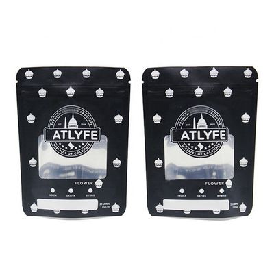 7g bolsas digitales impresas de pie grabado LDPE Impresión Bolsa Mylar con ventana