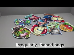 bolsos formados especiales de encargo para las bolsas del cáñamo con la cremallera