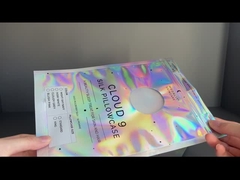 la película olográfica plástica del holograma del bolso lateral de los bolsos tres empaqueta bolsas de empaquetado