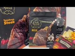 alimento para animales plástico de mylar que empaqueta los bolsos de pie de la bolsa para las invitaciones del perro