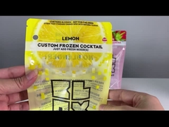 doypack transparente de empaquetado de la bolsa de la bebida del alcohol del jugo para la aduana