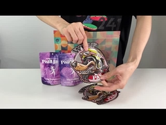La aduana considera a través de los bolsos de empaquetado de Mylar para la bolsa de pie de las galletas de los gummies